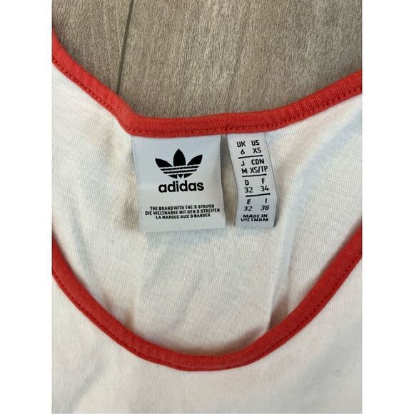 Adidas White Active Icons OG Mesh Panel Tank Top XS - Picture 4 of 5